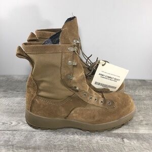 New With Tags McRae Rough Out Army Military Leather Gore-Tex Soft Toe Boots 10